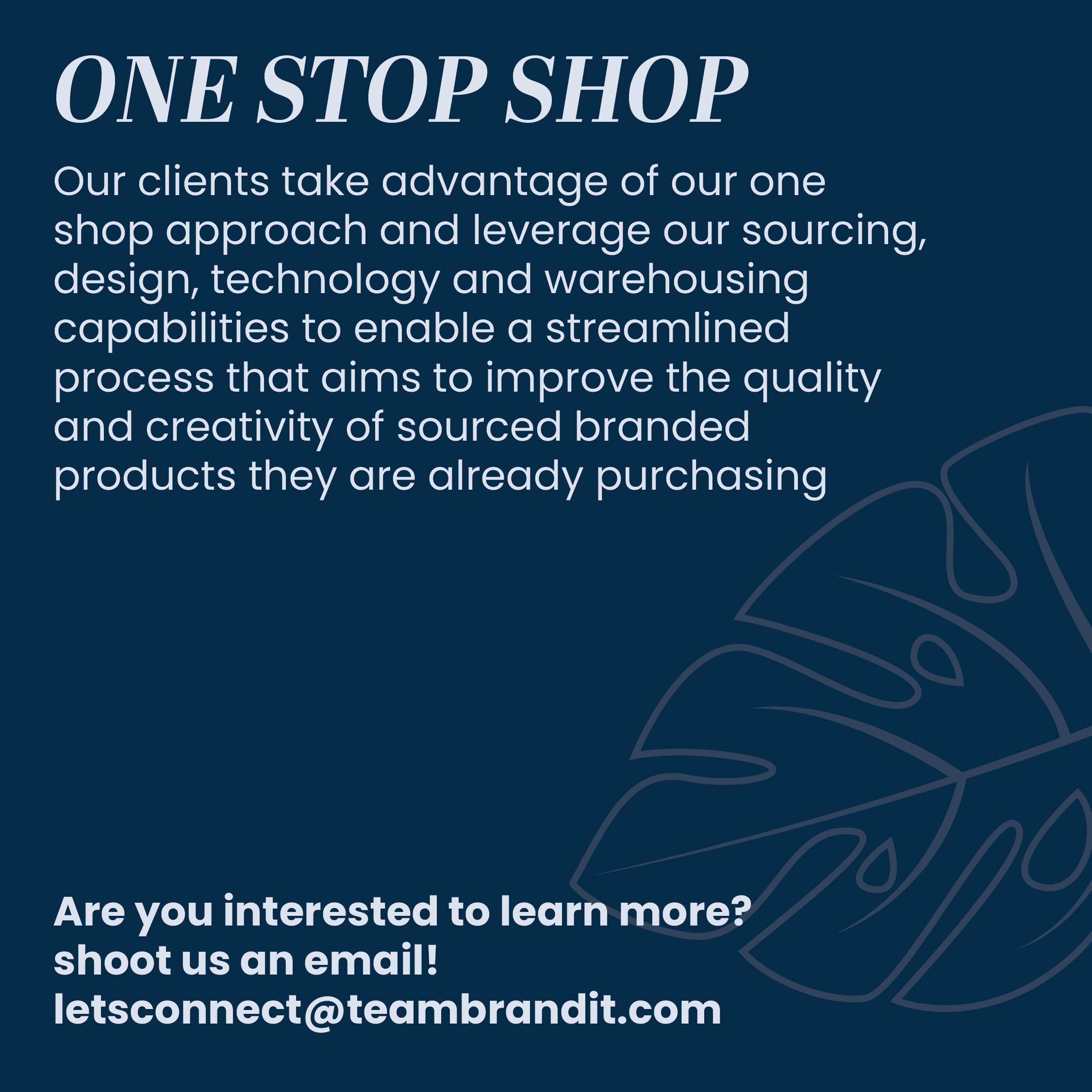 The Brandit Agency | One Stop Shop for all your design, branded products, technology and warehousing services